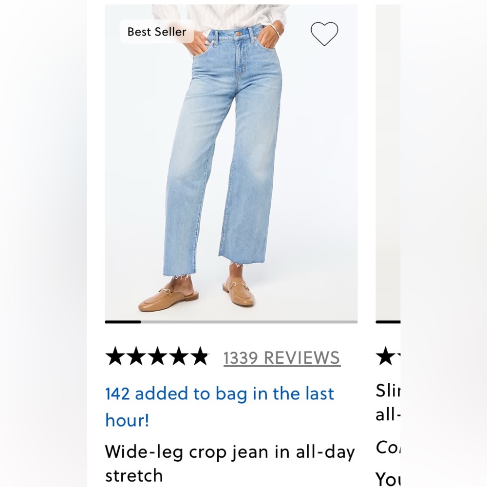 Jcrew factory worn twice Light Blue Straight-Leg Jeans